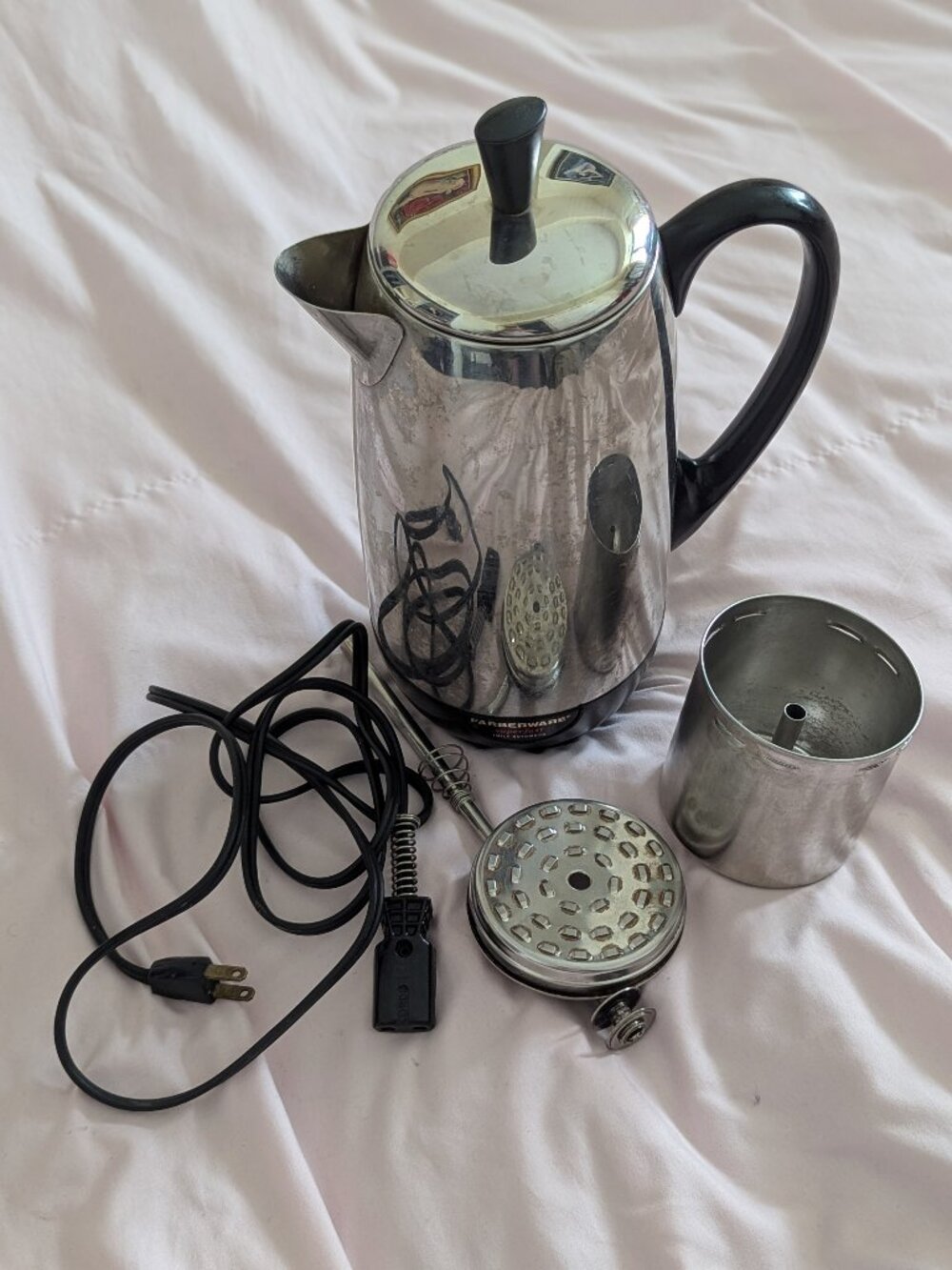 Farberware Vintage Metal Percolator Coffee Set USA